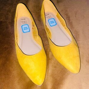 Time and Tru Women's Yellow Mustard color Flats